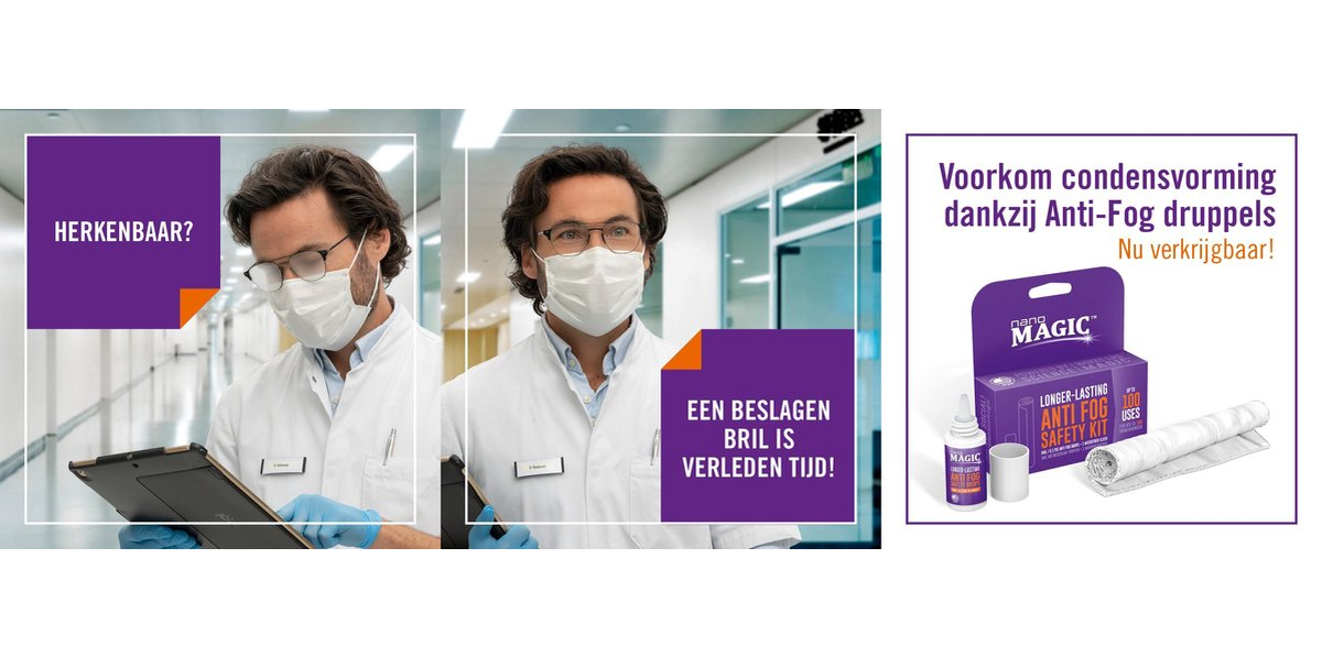 NANO MAGIC Anti fog safety kit Optiekeveline